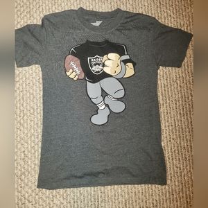 Boys Cotton Heritage Las Vegas Raiders t-shirt heather grey size M